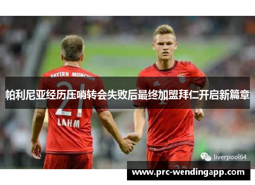 帕利尼亚经历压哨转会失败后最终加盟拜仁开启新篇章 帕利尼亚经历压哨转会失败后最终加盟拜仁开启新篇章